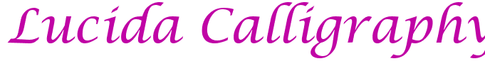 Lucida Calligraphy Italic(1)